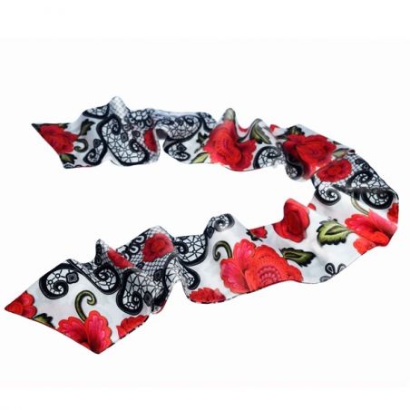 Luxury gift: Mystic Red Silk Scarf and Bow