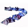 Indigo painted flowers silk scarf