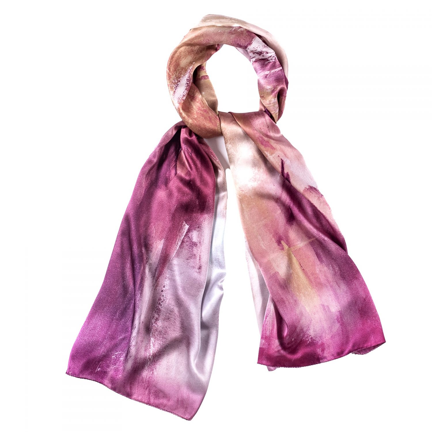 Silk shawl Tara Aquarella