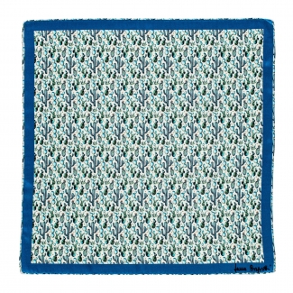 Esarfa matase S twill Vera Cruz blue