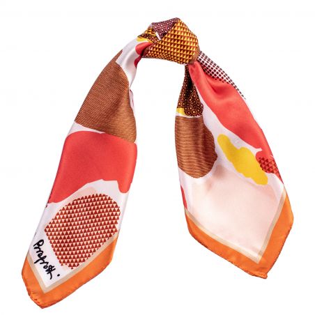 Silk scarf S Mood Vibes orange