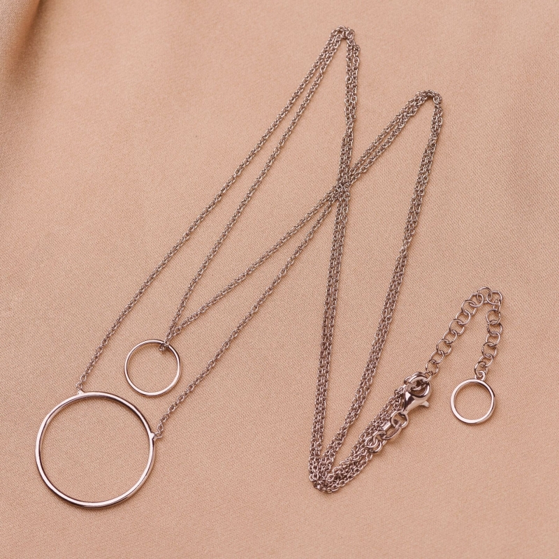 Set Esarfa matase Flower Kiss orange si Colier argint Be with you