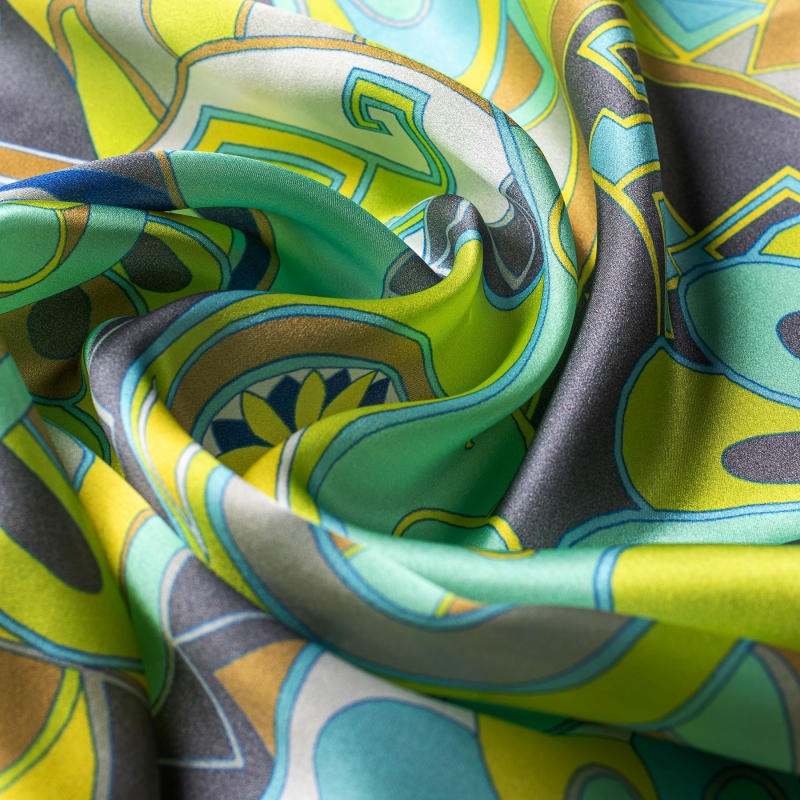 Silk scarf S Kisses from Capri ocean