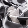 Silk Scarf Black Abstract