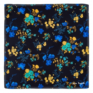 Esarfa matase twill Catching Moments blue