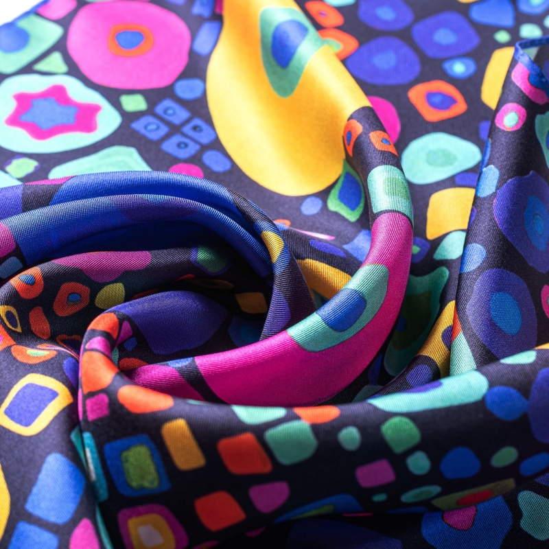 Esarfa matase S twill Flying Colors blue