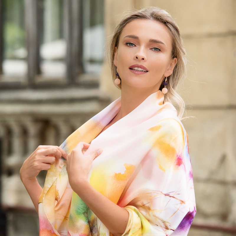 Cercei argint ametist