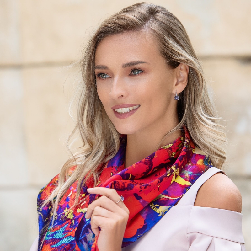 Silk scarf Summer Euphoria