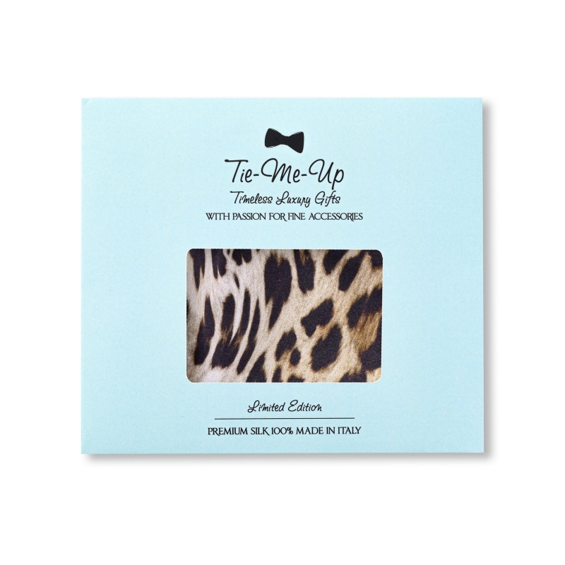 Masca matase Animal Print Black