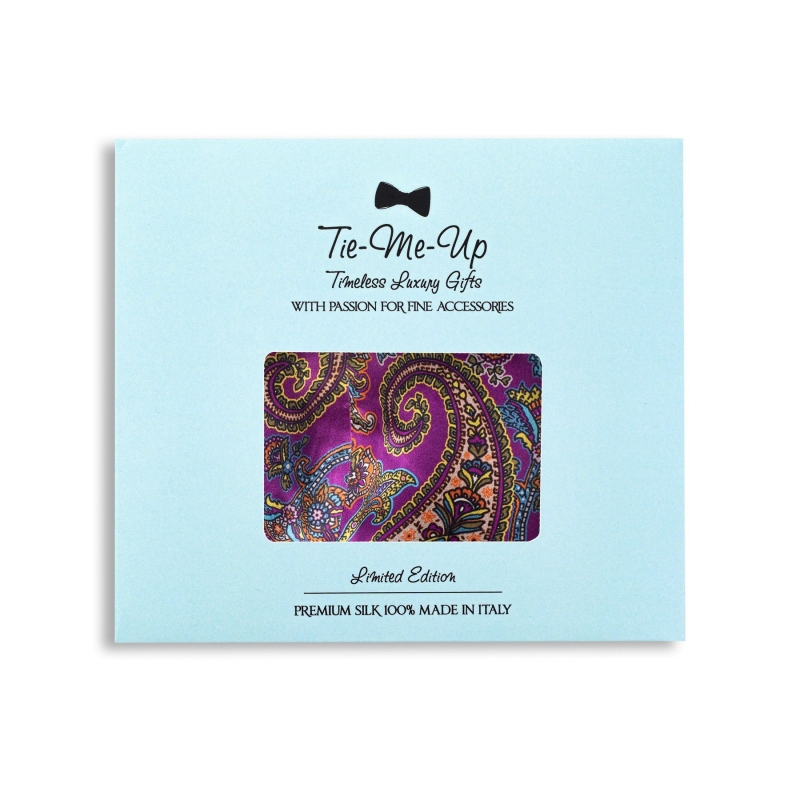 Masca matase London Paisley 9  purple