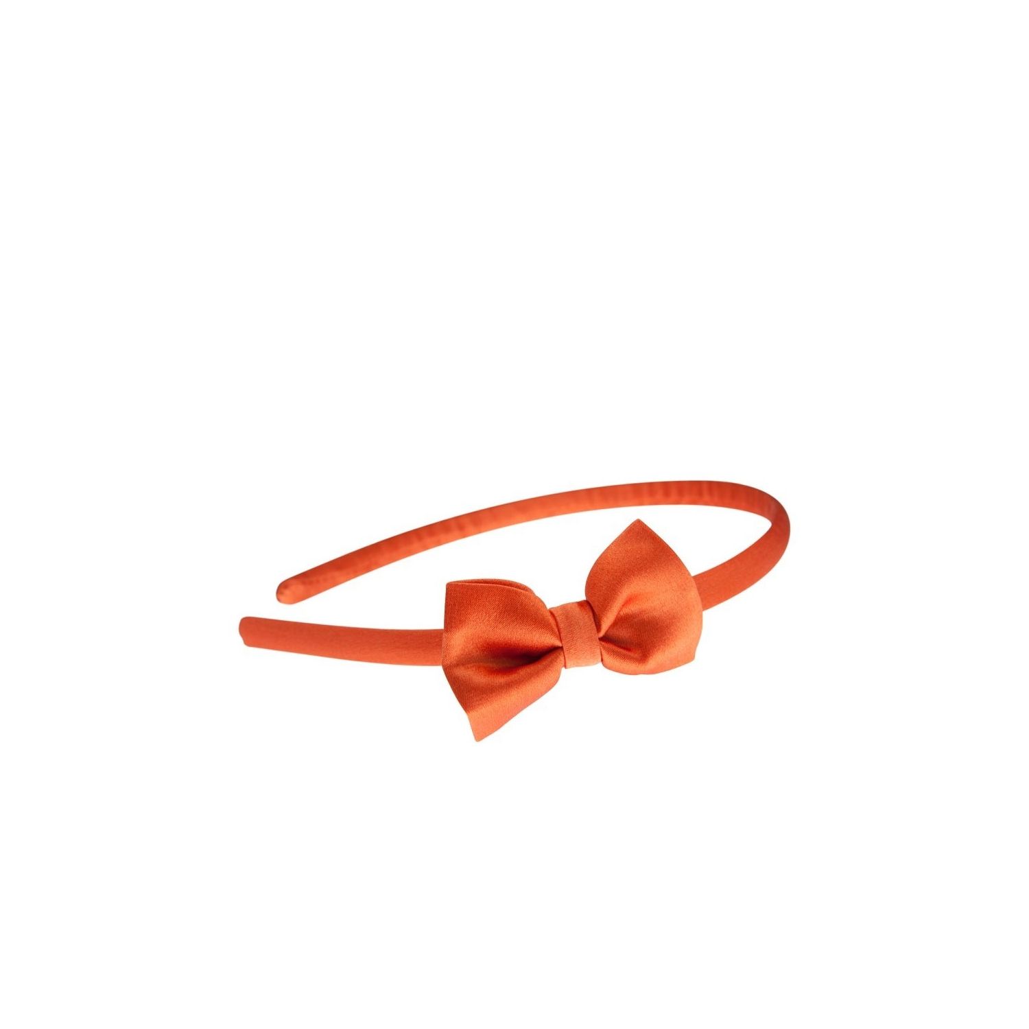 Headband portocaliu cu fundiţă