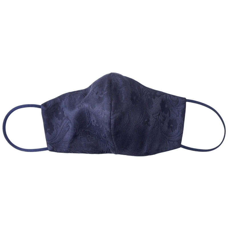 Masca matase London Paisley navy