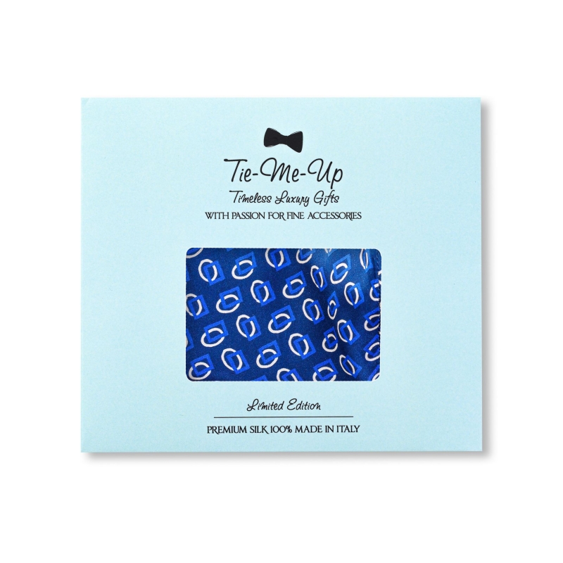 Silk mask Blue Circles