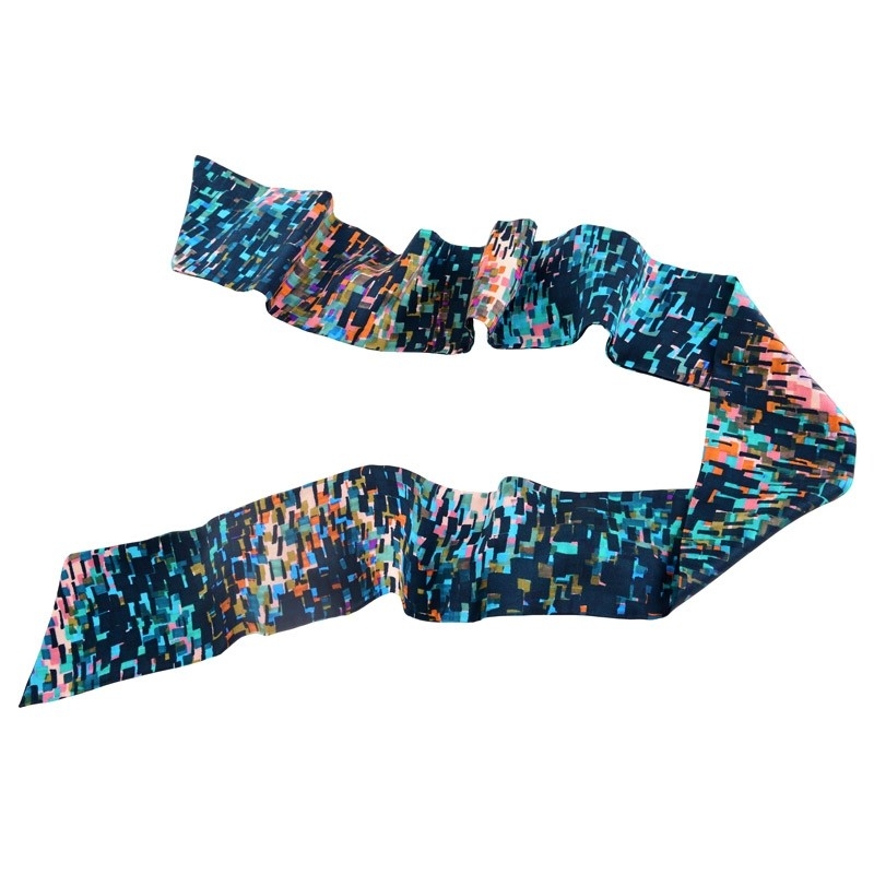 Luxury gift: Toscana Blues Silk Scarf and Bow