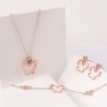 Gift Sterling 925 Silver Earrings, Necklace and Bracelet Metamorphosis