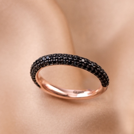 Inel argint Street Chic black zirconia nereglabil