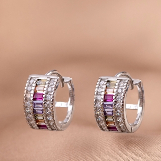 Cercei argint Beverly Hills Lights silver