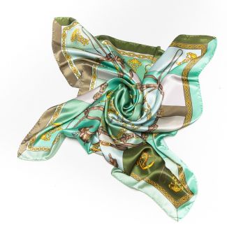 Luxury Gift: Marina D'Este Sienna aqua and silk bow clip
