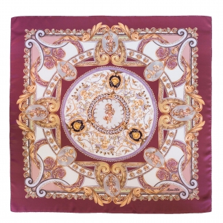 Silk Scarf Marina D'Este When In Rome dusty pink
