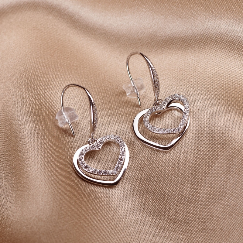 Sterling Silver Earrings Feeling Lovely ziconia