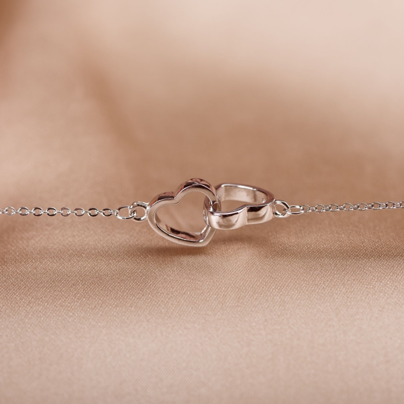 Sterling Silver Necklace Me & You