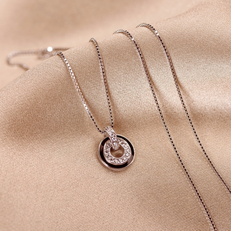 Colier argint Shine in the Dark