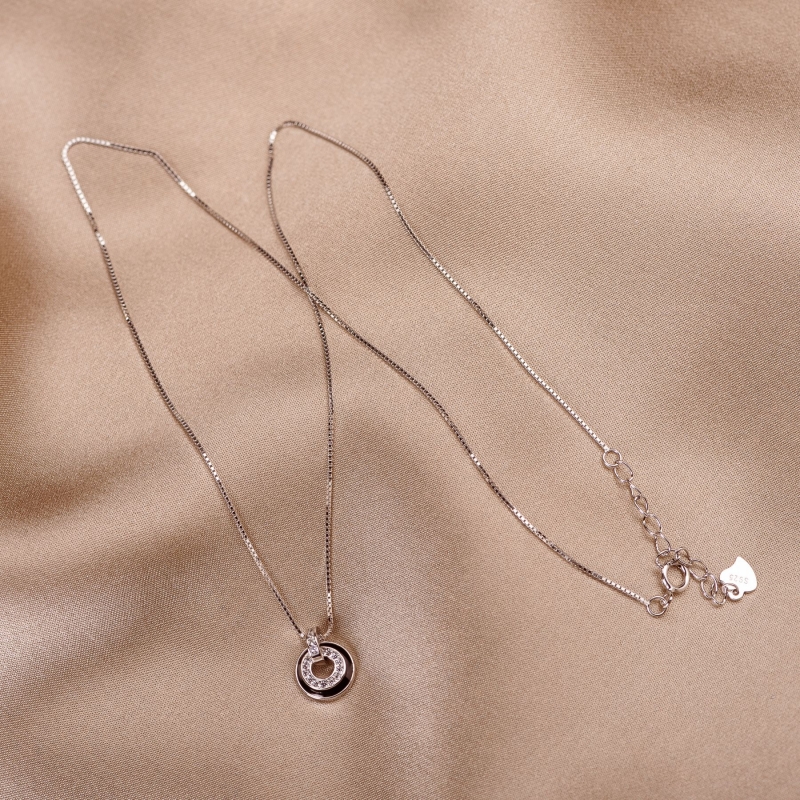 Sterling Silver Necklace Shine in the Dark