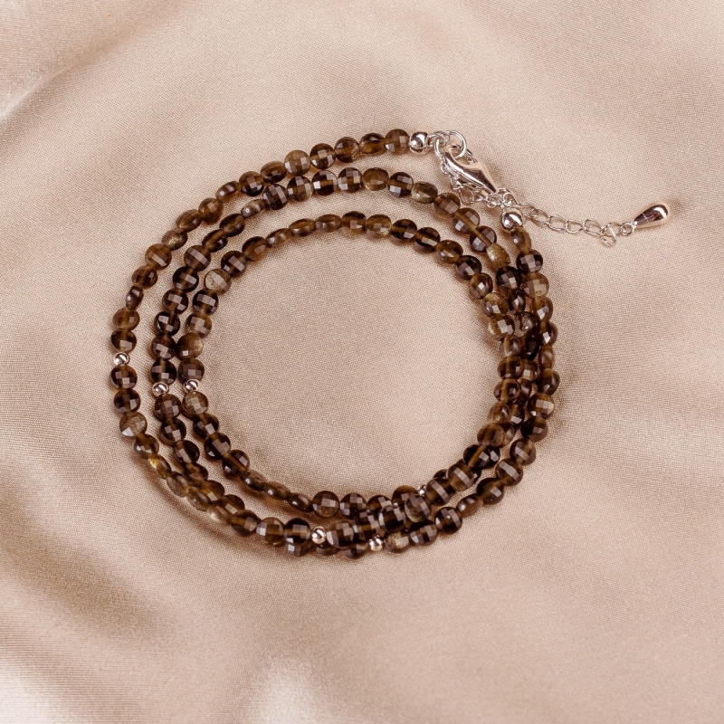 Sterling Silver Bracelet So Cool 2 in 1 obsidian