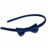 Headband bleumarin cu fundiţă