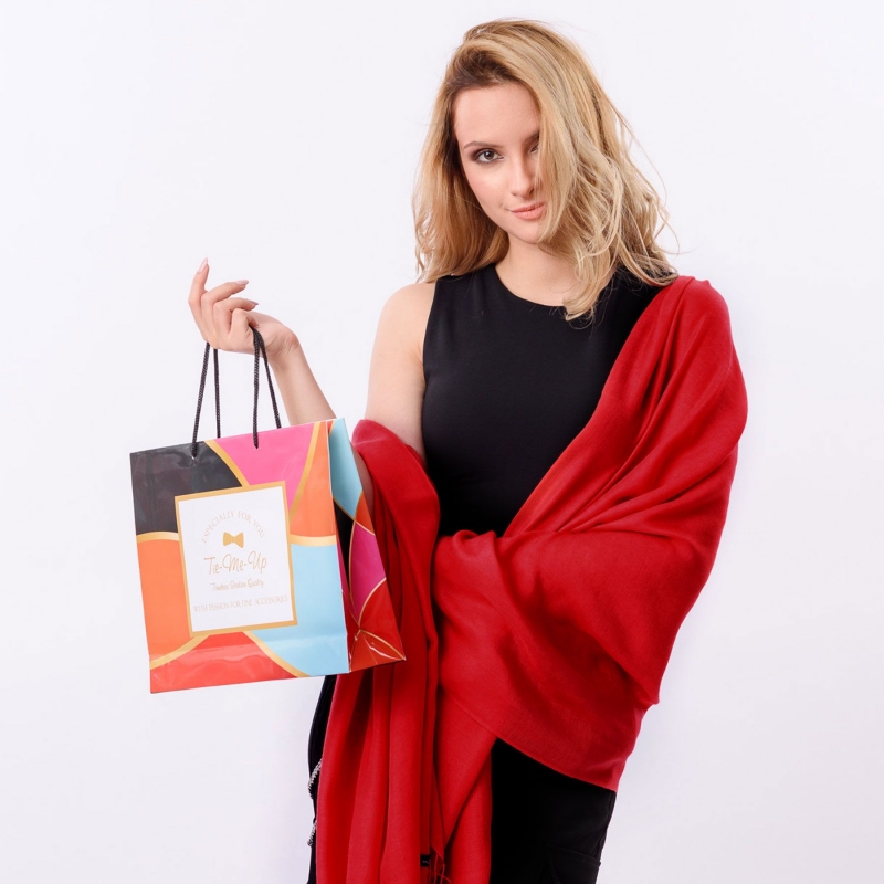 Cashmere and silk scarf Platine Ribes