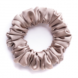 Beige silk Scrunch Hair Twist
