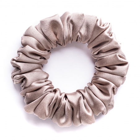 Beige silk Scrunch Hair Twist
