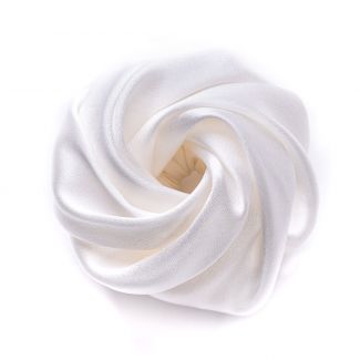 White silk Hair Rose