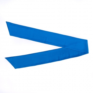 Long Silk Scarf navy blue