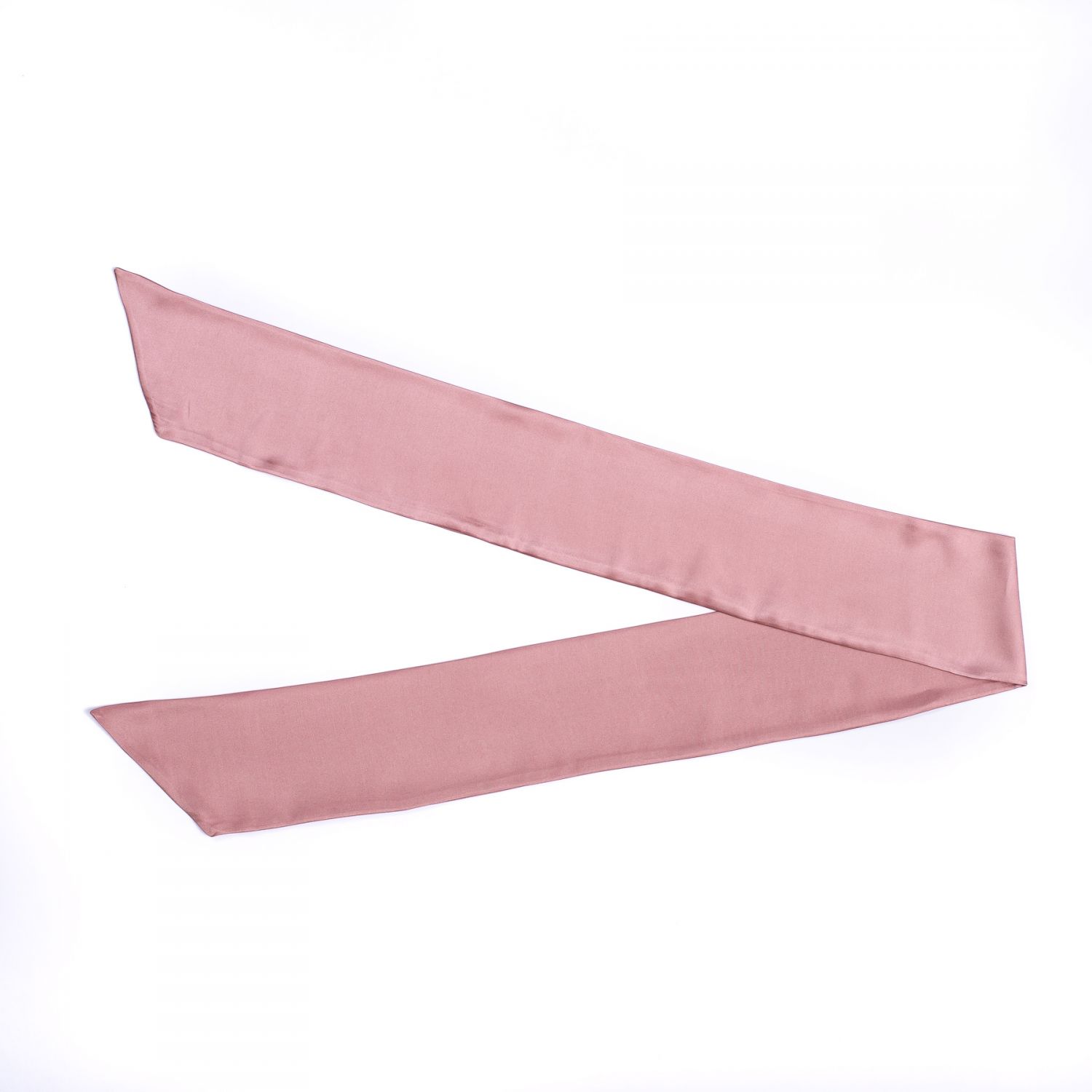 Long Silk Scarf blush pink