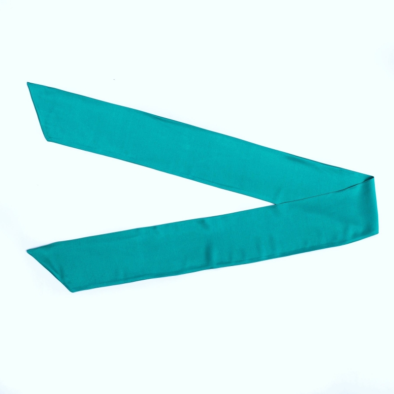 Long Silk Scarf green