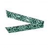 Esarfa matase Animal Print Light Green