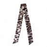 Twilly Silk Scarf Animal Print Black