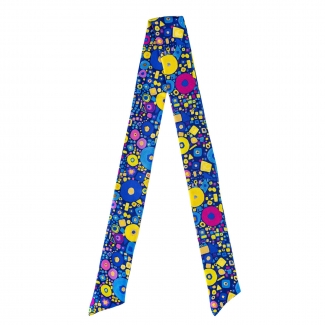 Twilly Silk Scarf Flying Colors yellow