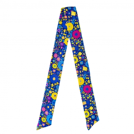 Twilly Silk Scarf Flying Colors yellow
