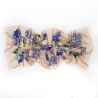 Wool Scarf Mila Schon bej blue roses