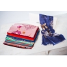 Wool Scarf Mila Schon bej blue roses