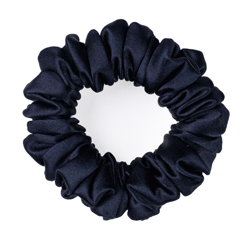 Navy silk Scrunch Hair Twist