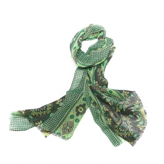 Esarfa lana barbati Mila Shon green