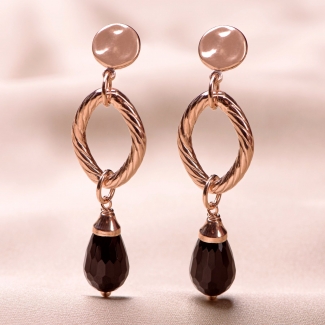 Sterling Silver pink Earrings Notte a Venezia