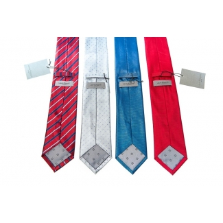 Silk Tie bordo stripes Laura Biagiotti