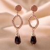 Sterling Silver pink Earrings Notte a Venezia