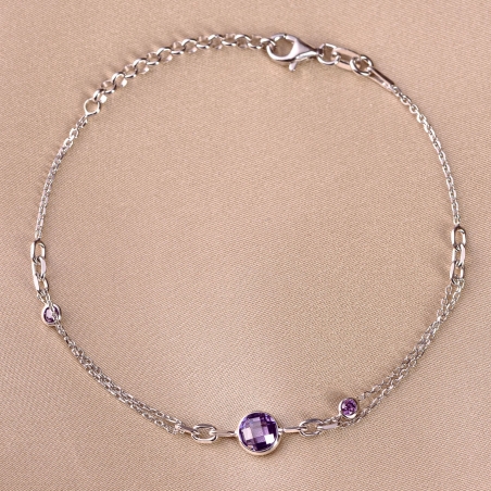 Sterling Silver Bracelet Lavanda Drop