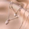 Sterling Silver Necklace Desire Pearl & Cristals