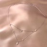 Sterling Silver Necklace Desire Pearl & Cristals